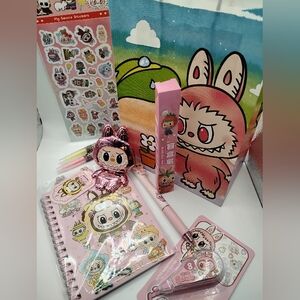 Labubu Cute Pink Stationery Set